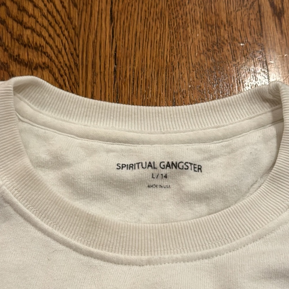 Spiritual Gangster Girl’s White Choose Love Long Sleeve Size 14 - Picture 4 of 5